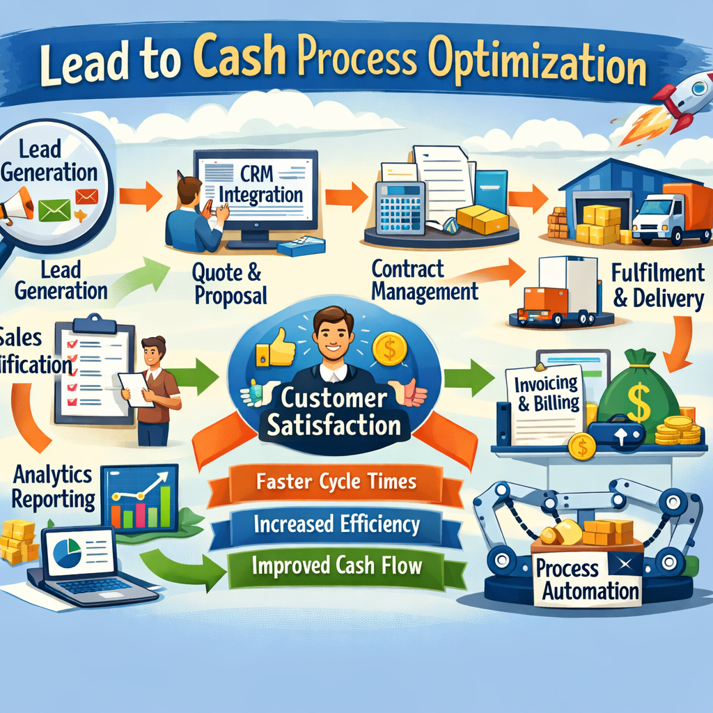 illiustration of lead to cash process optimization